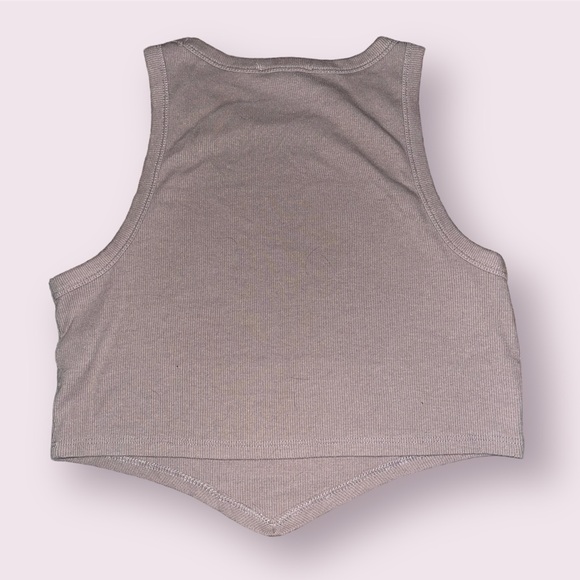 FOREVER 21 | Taupe Brown Cropped Tank Top - Picture 4 of 4